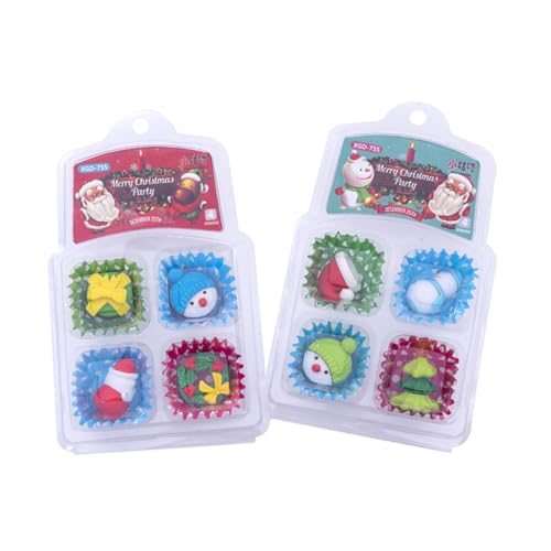 Yardwe 3 Boxen Weihnachts Schüler Radiergummis Pack pro Box Bunte Niedliche Schulradierer für Kreatives Umweltfreundliches Schreibzubehör Geschenkidee Farbe Yardwe 3 Boxen Weihnachts Schüler Radiergummis Pack pro Box Bunte Niedliche Schulradierer für Kreatives Umweltfreundliches Schreibzubehör Geschenkidee Farbe von Yardwe