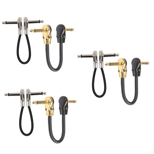 Yardwe 3 Sätze Gitarren Effektkabel Für Gitarre Und Bass Langlebig Und Leicht Kompatibel Mit Musikinstrumenten Einfache Installation Für Effekte 2 Stück * 3 von Yardwe