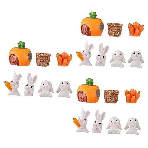 Yardwe 3 Sätze Hasenfiguren Teiliges Dekorationsset aus Kunststoff für Torten und Party Niedliche Karotten und Ländlicher Stil für Diy Deko und Fahrzeugverschönerung Yardwe 3 Sätze Hasenfiguren Teiliges Dekorationsset aus Kunststoff für Torten und Party Niedliche Karotten und Ländlicher Stil für Diy Deko und Fahrzeugverschönerung von Yardwe