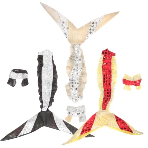 Yardwe 3 Sätze Prinzessin Kleidung Badekleidung Für Puppen Puppe Dekorativer Puppenbikini Klein Prinzessin Puppe Schwimmen Mädchen Puppenkleider Stoff von Yardwe