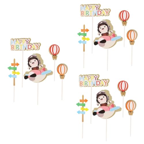 Yardwe 3 Sätze Torten Topper Für Geburtstagsfeiern Flugzeug Motive Für Kreative Dekoration Von Kuchen Und Desserts Für Diy Backprojekte 25 Stück * 3 Yardwe 3 Sätze Torten Topper Für Geburtstagsfeiern Flugzeug Motive Für Kreative Dekoration Von Kuchen Und Desserts Für Diy Backprojekte 25 Stück * 3 von Yardwe