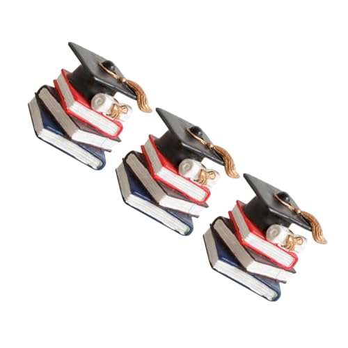 Yardwe 3 Stück Abschluss Tortendeko Doktorhut und Buch Kreative Cupcake Topper für Schulabschlussfeiern Sichere und Langlebige Kuchendekoration für Graduierungsfeiern Yardwe 3 Stück Abschluss Tortendeko Doktorhut und Buch Kreative Cupcake Topper für Schulabschlussfeiern Sichere und Langlebige Kuchendekoration für Graduierungsfeiern von Yardwe