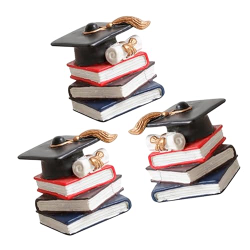 Yardwe 3 Stück Abschlussfeier Kuchendeko Doktorhut und Buch Cupcake Topper für Graduierung Festliche Tortendekoration für Schulabschlussparty Yardwe 3 Stück Abschlussfeier Kuchendeko Doktorhut und Buch Cupcake Topper für Graduierung Festliche Tortendekoration für Schulabschlussparty von Yardwe
