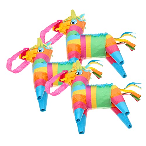 Yardwe 3 Stück Mini Pinata Traditionelle Mexikanische Partydekoration für Kindergeburtstage Gefüllt mit Süßigkeiten Partyspielzeug für Cinco De Mayo und Feiern von Yardwe