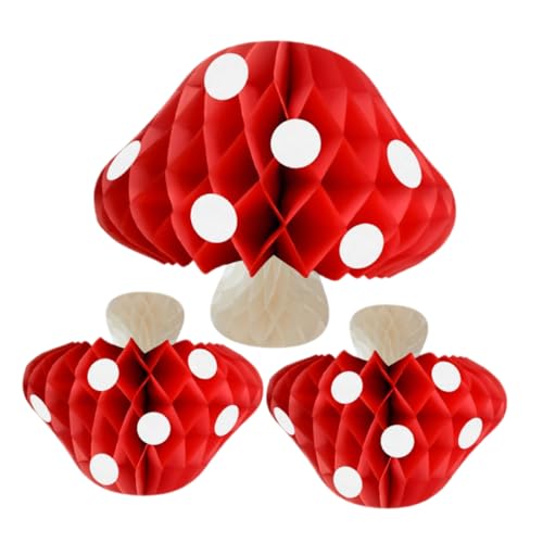 Yardwe 3 Stück Pilz-Partyzubehör Pilzballons Pilzzimmer Pilzkerzen Pilz-Nachtlicht Pilzwabe pilz Badezimmer Halloween -Ornamente Pilzkrone Pilzparty Papier rot Yardwe 3 Stück Pilz-Partyzubehör Pilzballons Pilzzimmer Pilzkerzen Pilz-Nachtlicht Pilzwabe pilz Badezimmer Halloween -Ornamente Pilzkrone Pilzparty Papier rot von Yardwe