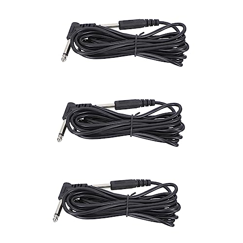 Yardwe 3 Stücke Audioleitung Lautsprecher Gitarren-audiokabel Instrumenten-audio-adapterkabel Audiokabel Für Gitarre Audiokabel Für E-gitarre Gitarrenanschlusskabel Zinklegierung Schwarz von Yardwe