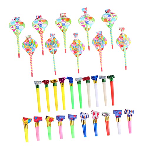 Yardwe 30 Stück blasender Drache für toys Lustige flatterband geschebke Geburtstag Partygeschenke pfeifen pfeifen Partykrachmacher Plastik von Yardwe