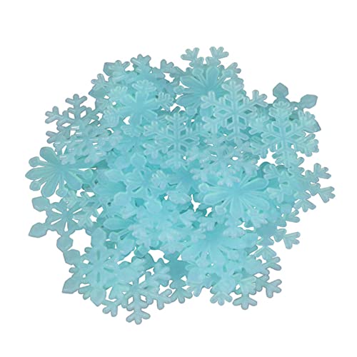 Yardwe 300 Stück Teiliges Nachtleuchtendes Schneeflocken Wandtattoo Blaue Weihnachtsdeko Aufkleber für Fenster Türen Glatte Oberflächen Langlebige Kunststoffmaterialien für Weihnachts und Yardwe 300 Stück Teiliges Nachtleuchtendes Schneeflocken Wandtattoo Blaue Weihnachtsdeko Aufkleber für Fenster Türen Glatte Oberflächen Langlebige Kunststoffmaterialien für Weihnachts und von Yardwe