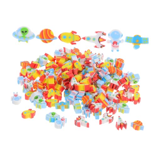 Yardwe 300 Stück Weltraumrotler Valentinstag Herzform Stifte Mini-radierer Eraser Von Bulk Novelty Radiergummis Mini Valentinstag Sportler Weltraum-gastgeschenke Spielzeuggummi von Yardwe