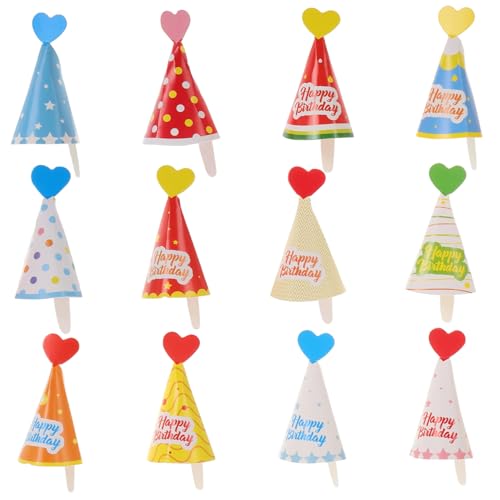 Yardwe 36 Stück Kuchenhut Dekoration Dessert Dekorationen Für Geburtstage Mini Cupcake Dekorationen Geburtstagshüte Für Kindergeburtstage Tortenaufsätze Geburtstagsparty Hüte Yardwe 36 Stück Kuchenhut Dekoration Dessert Dekorationen Für Geburtstage Mini Cupcake Dekorationen Geburtstagshüte Für Kindergeburtstage Tortenaufsätze Geburtstagsparty Hüte von Yardwe