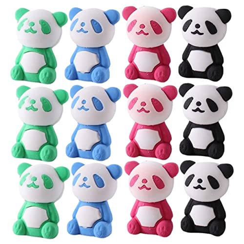 Yardwe 36 Stück Panda Radiergummi Fänger Mini-Radierer süße Schulsachen Karikatur Spaß panda kuscheltier Cartoon Radiergummis kleine Radiergummis Cartoon-Tier-Radiergummi von Yardwe