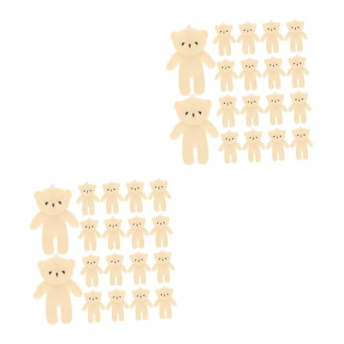 Yardwe 36 Stück Teiliges Figuren Niedliche Kleine Bären Deko Multifunktional für Schlüsselanhänger Rucksack Handtasche Leicht Kompakt Robust Kreative Geschenkidee von Yardwe