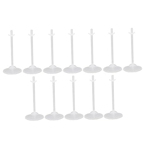 Yardwe 36Stücke Puppenständer Transparentes Display Rack aus Kunststoff Stabiler Halter für Puppenfiguren zur Präsentation und Aufbewahrung für Puppenliebhaber von Yardwe