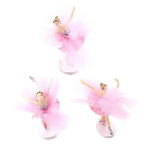 Yardwe 3Sätze Ballerina Kuchendekoration Mit Tüllrock Teiliges Für Hochzeiten Geburtstage Und Feiern Elegantes Cake Topper Ornament Für Kreative Tortengestaltung von Yardwe