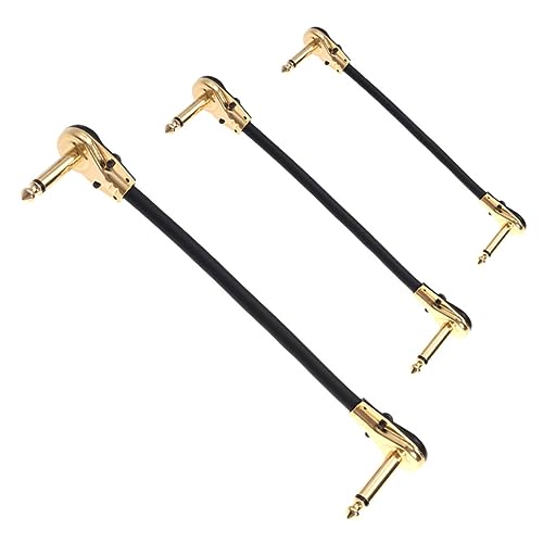 Yardwe 3Stücke Audiokabel Flachkopf Audiokabel für Gitarre und Bass Digitalkabel für Langlebig und Verschleißfest für Klangübertragung von Yardwe