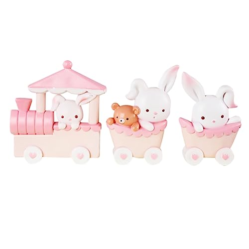 Yardwe 3Stücke Hasen Zug Kuchen Dekoration Niedliche Backverzierung Für Geburtstagsfeiern Rosa Harzfiguren Für Zuhause Und Partys Langlebige Kuchendekoration Für Kinderfeste Yardwe 3Stücke Hasen Zug Kuchen Dekoration Niedliche Backverzierung Für Geburtstagsfeiern Rosa Harzfiguren Für Zuhause Und Partys Langlebige Kuchendekoration Für Kinderfeste von Yardwe