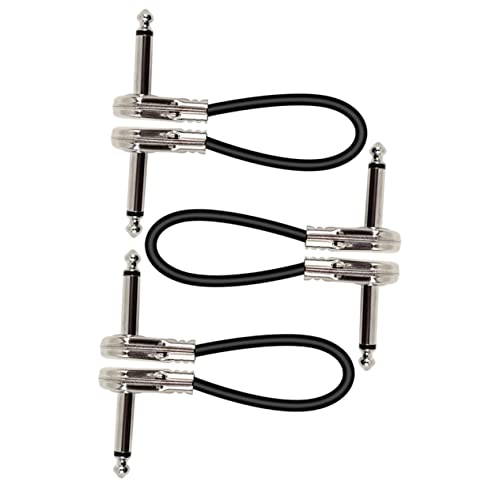 Yardwe 3Stücke Teiliges Gitarren Effektkabel Flaches Patchkabel Für Gitarre Hochwertiges Verbindungskabel Für Musikinstrumente Leicht Yardwe 3Stücke Teiliges Gitarren Effektkabel Flaches Patchkabel Für Gitarre Hochwertiges Verbindungskabel Für Musikinstrumente Leicht von Yardwe