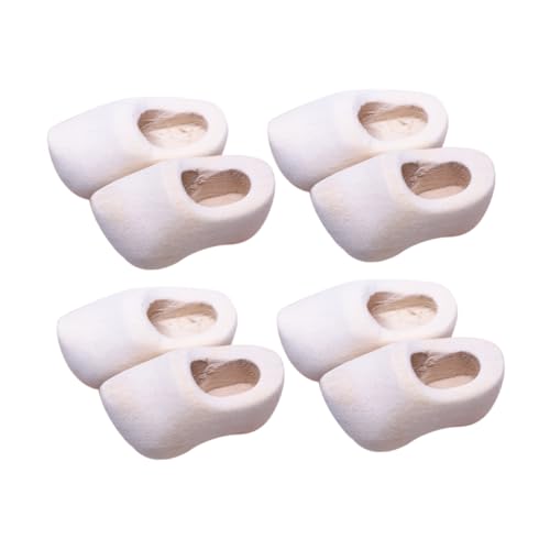 Yardwe 4 Paare Miniatur Holzschuhe Stabile Puppenhaus Dekoration DIY Blanko Klompen aus Robustem Holz für Puppenzubehör Kreative Miniatur Schlüsselanhänger Bastelsets Yardwe 4 Paare Miniatur Holzschuhe Stabile Puppenhaus Dekoration DIY Blanko Klompen aus Robustem Holz für Puppenzubehör Kreative Miniatur Schlüsselanhänger Bastelsets von Yardwe