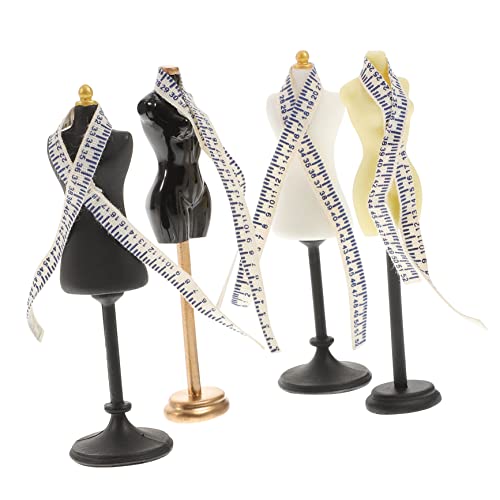 Yardwe 4 Sätze Puppenzubehör Kleiderformen zum Nähen Miniatur Kleidung Mannequin-Körper klein wohnungseinrichtung Home Decoration Puppe Schmuck Schaufensterpuppe Puppenkleid Nähpuppe Harz von Yardwe