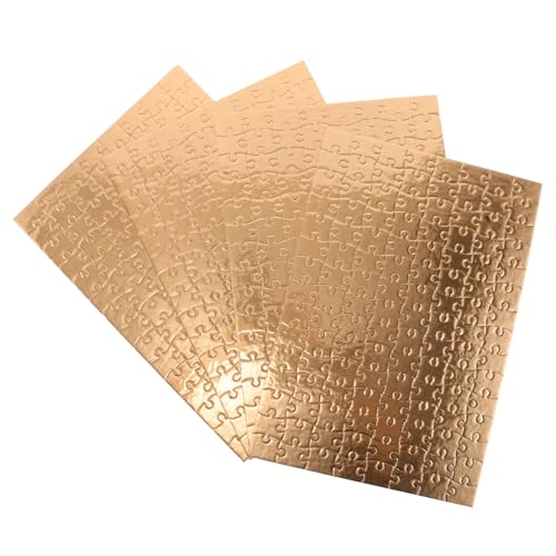 Yardwe 4 Sets Blanko-Puzzles: Blanko-Puzzle mit je 120 Teilen zum Zeichnen für Kinder – Kritzel-Puzzlebrett für Wärmeübertragungs-Sublimations-Dekorations- und Bastelprojekte von Yardwe