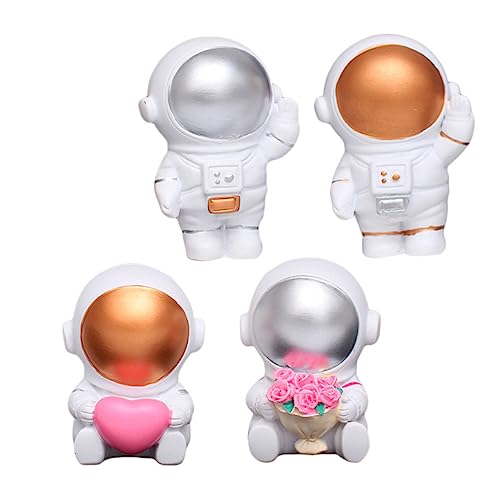 Yardwe 4 Stück Astronauten Dekofiguren Niedliche Weltraum Ornamente für Kuchen und Partydekoration für Kindergeburtstage und Kreative Anlässe Yardwe 4 Stück Astronauten Dekofiguren Niedliche Weltraum Ornamente für Kuchen und Partydekoration für Kindergeburtstage und Kreative Anlässe von Yardwe