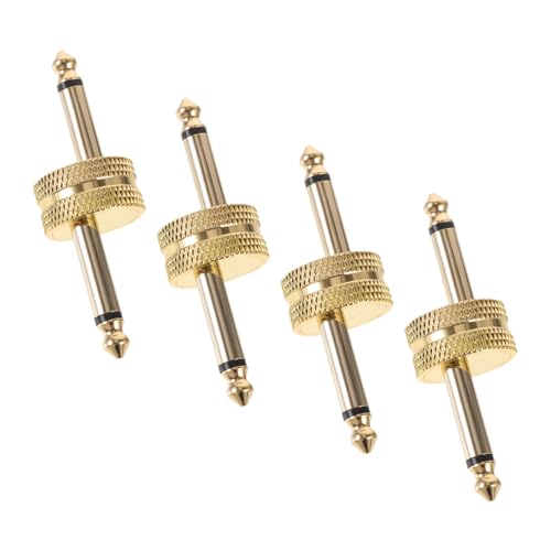 Yardwe 4 Stück Audio-Adapter Pedal Steckeradapter Gitarrenadapter Gitarren-Patch-Adapter Gitarren-Patch- Metall Golden Yardwe 4 Stück Audio-Adapter Pedal Steckeradapter Gitarrenadapter Gitarren-Patch-Adapter Gitarren-Patch- Metall Golden von Yardwe