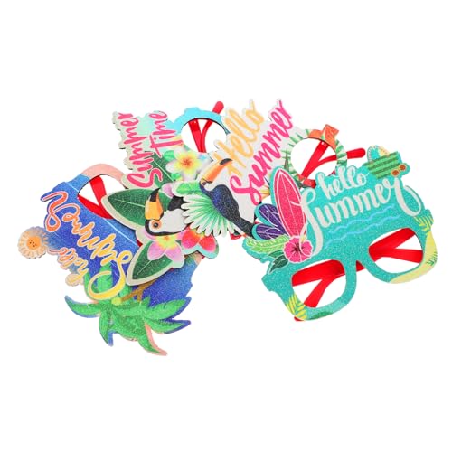 Yardwe 4 Stück Hawaiian Partybrillen Lustige Sonnenbrillen Tropisch Karneval Zubehör Leicht und Für Sommer Luau Motto Party Erwachsene Yardwe 4 Stück Hawaiian Partybrillen Lustige Sonnenbrillen Tropisch Karneval Zubehör Leicht und Für Sommer Luau Motto Party Erwachsene von Yardwe
