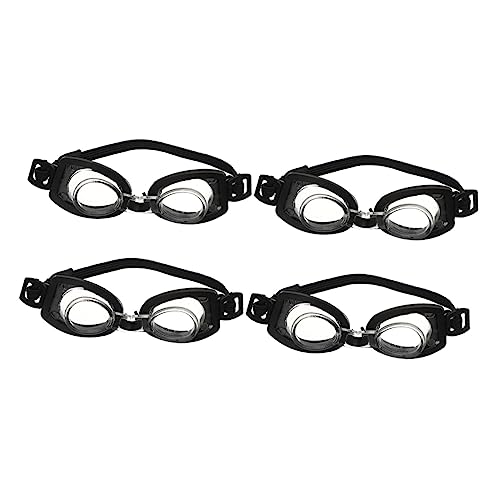 Yardwe 4 Stück Mini-Schwimmbrille Schwimmen Babypuppenzubehör Realistisch Puppenbrille Uv Für Mädchen Gläser Miniatur Puppe Mit Brille Kinderspielzeug Black Plastik von Yardwe