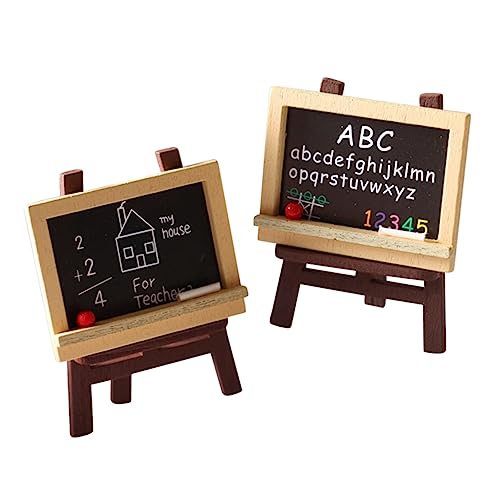 Yardwe 4 Stück Miniatur Staffelei Holz Staffeleien mit Miniatur Tafel und für Puppenhaus Dekoration und DIY Landschaftsprojekte Yardwe 4 Stück Miniatur Staffelei Holz Staffeleien mit Miniatur Tafel und für Puppenhaus Dekoration und DIY Landschaftsprojekte von Yardwe