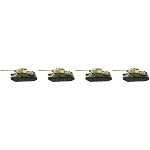 Yardwe 4 Stück Panzermodell Modellautos Aus Druckguss Panzerspielzeug Tischmodelle Aus Metall Lichthausdekorationen Für Zu Hause Oldtimer-Modell Jahrgang Auto Model Legierung von Yardwe