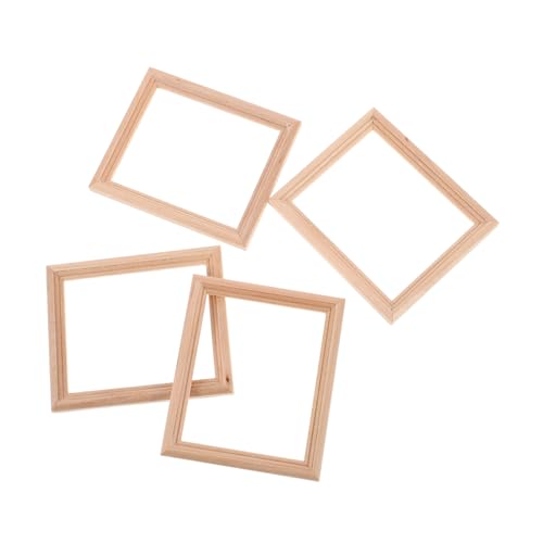Yardwe 4 Stück Puppenhaus Rack Bilderrahmen Basteln Mini Fenster Maßstab Rahmen Puppen Display Dekoration Möbel Puppenhaus Trim Unvollendetes Puppenhaus Khaki Holz Yardwe 4 Stück Puppenhaus Rack Bilderrahmen Basteln Mini Fenster Maßstab Rahmen Puppen Display Dekoration Möbel Puppenhaus Trim Unvollendetes Puppenhaus Khaki Holz von Yardwe