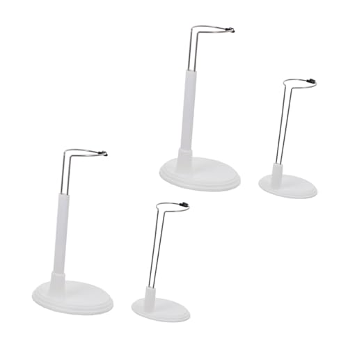 Yardwe 4 Stück Puppenständer aus Kunststoff Verstellbare Figurenhalter mit Runder Basis für Schaufenster Display für Präsentation von Puppen und Bekleidung von Yardwe