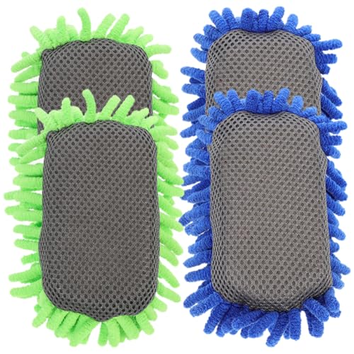 Yardwe 4 Stück Teiliges Whiteboard radiergummi Chenille Trockene Reinigungsschwämme Wiederverwendbar Leicht Waschbar für Klassenzimmer Büro Zuhause Lehrerbedarf Whiteboard zubehör von Yardwe