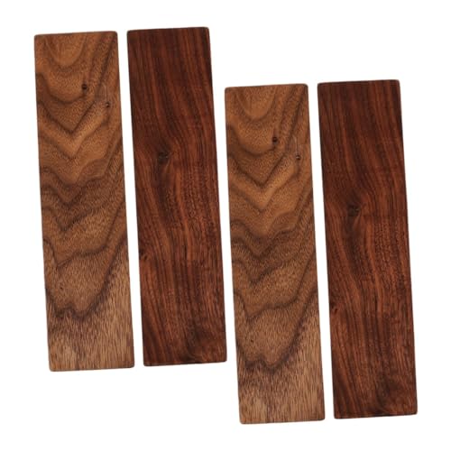 Yardwe 4 Stücke Verdickter Holz Gravurrohlinge Holz Schnitzen Schnitzprodukte Schnitzblöcke Unfertige Holzblöcke Hobby Holzbretter Holzausschnitte Zum Basteln Holzplanke Nussbaum Kaffee von Yardwe