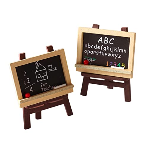 Yardwe 4 Teiliges Puppenhaus Staffelei Miniatur Staffelei Modell Miniatur Tafel Miniatur Puppenhaus Zubehör Tafel Für Staffelei Für Mini Staffelei Staffeleien Mikro von Yardwe