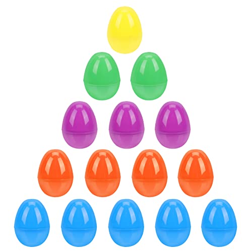 Yardwe 40 Stück Cartoon-Osterei- bunt klein Große Eier künstlich plastikenten kunststoffeier easter eggs spiele activity Ostereier eiförmige Geschenkboxen von Yardwe