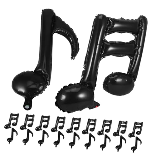 Yardwe 40 Stück Teiliges Musiknoten Folienballon aus Robustem Aluminiumfolie Langlebige Musik Party Dekoration Schwarz Einfache Befüllung Vielseitig für Geburtstage Shower Yardwe 40 Stück Teiliges Musiknoten Folienballon aus Robustem Aluminiumfolie Langlebige Musik Party Dekoration Schwarz Einfache Befüllung Vielseitig für Geburtstage Shower von Yardwe