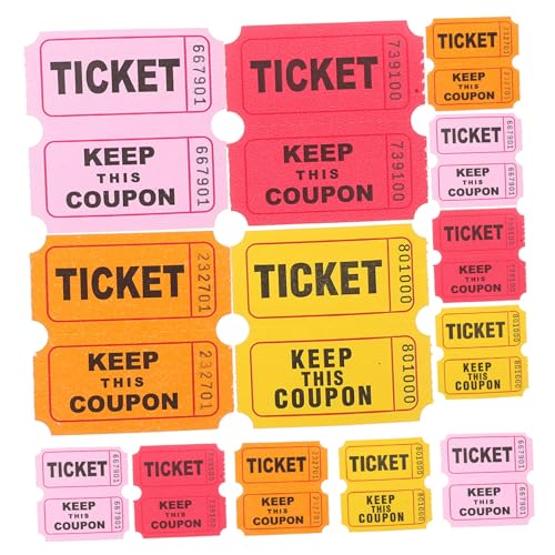 Yardwe 400 Stück Raffle Tickets Rolle Verschiedenen Farben für Veranstaltungen Feiern und Tombolas Praktische für Gewinnspiele und Belohnungen Yardwe 400 Stück Raffle Tickets Rolle Verschiedenen Farben für Veranstaltungen Feiern und Tombolas Praktische für Gewinnspiele und Belohnungen von Yardwe