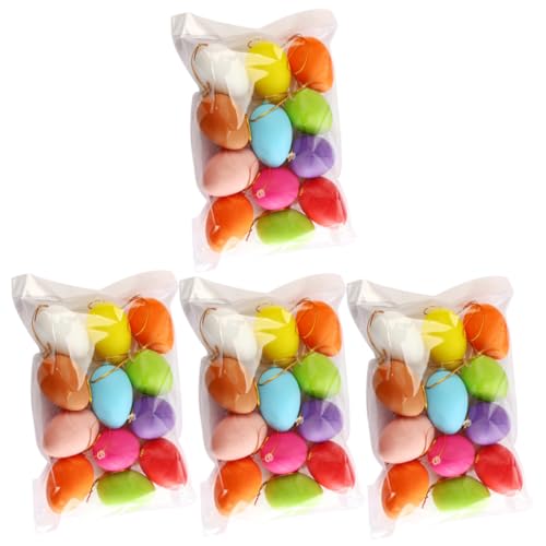 Yardwe 48 Stück Ostereier ozdoby wielkanocne dekoracje wielkanocne easter decorations groß gefüllt Graffiti-Eier selber machen Dekorationen Plastikeier Dinosaurier-Eier aus Plastik von Yardwe