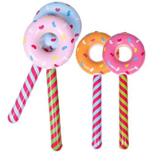 Yardwe 4Stücke Aufblasbare Donut Lutscher Spielzeuge Für Geburtstagsfeiern Für Süße Dekorationen von Yardwe