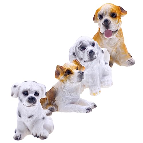 Yardwe 4Stücke Hund Figuren Realistische Harzornamente Für Puppenhaus Und Miniaturgarten Als Yardwe 4Stücke Hund Figuren Realistische Harzornamente Für Puppenhaus Und Miniaturgarten Als von Yardwe