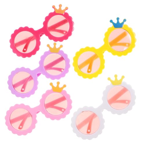 Yardwe 5 Paar Puppenbrillen Modepuppen Brillen Sonnenbrillen Modische Brillen Dekore Lustige Brillen Dekore Puppen Foto Requisiten Puppenzubehör Puppen Mini Brillenrahmen Aus von Yardwe