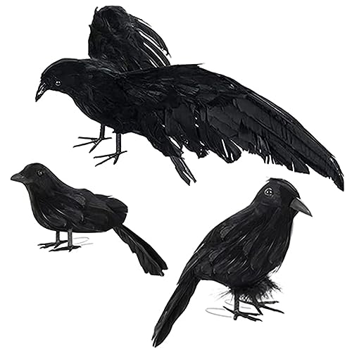 Yardwe 5 Sätze Halloween-krähe-Modell Girlandenlichter Im Freien Figuren Halloween Scherzartikel Halloween Dekoration Krähe Tischdekoration Künstliche Krähenverzierung Feder 3 Stück * 5 Yardwe 5 Sätze Halloween-krähe-Modell Girlandenlichter Im Freien Figuren Halloween Scherzartikel Halloween Dekoration Krähe Tischdekoration Künstliche Krähenverzierung Feder 3 Stück * 5 von Yardwe