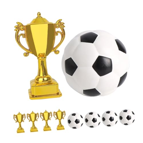 Yardwe 5 Sätze Plastiktrophäen und Fußball Dekorationen für Geburtstagsfeiern Kleine Auszeichnungstassen für Sportpartys und Festliche Anlässe Yardwe 5 Sätze Plastiktrophäen und Fußball Dekorationen für Geburtstagsfeiern Kleine Auszeichnungstassen für Sportpartys und Festliche Anlässe von Yardwe