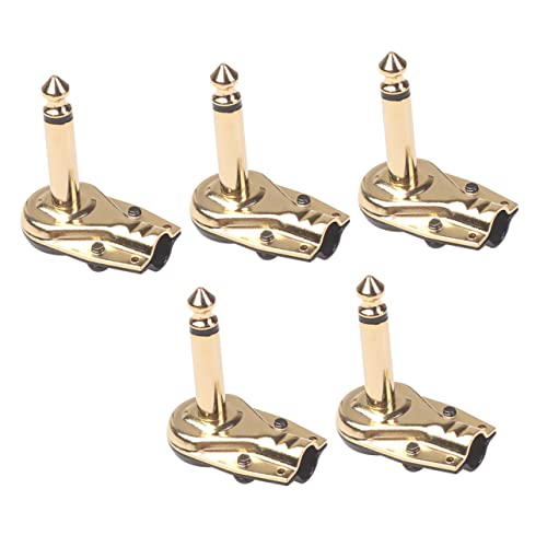 Yardwe 5 Stück Gitarren Effektkabel Stecker Pedale Gitarrenpedal Anschlüsse Gitarre Auf Adapter Instrumentenkabel Effektboards Für Gitarristen Gitarrenkabel E Gitarren von Yardwe