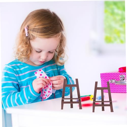 Yardwe 5 Stück Teiliges Mini Staffelei aus Holz Dekoratives Miniaturmodell für Puppenhaus Stabile Tischstaffelei mit Natürlichem Holzmaterial als DIY Landschaftsaccessoire und Yardwe 5 Stück Teiliges Mini Staffelei aus Holz Dekoratives Miniaturmodell für Puppenhaus Stabile Tischstaffelei mit Natürlichem Holzmaterial als DIY Landschaftsaccessoire und von Yardwe