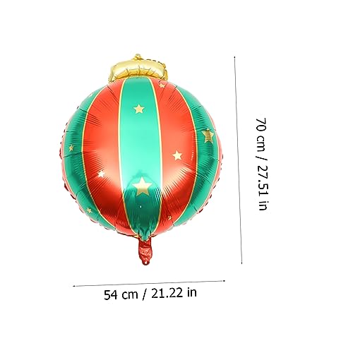 Yardwe 5 Stück Teiliges Weihnachtsballon Aluminiumfolie Metallic Luftballons für Weihnachtsdekoration Partydeko Fenster Wand Tisch Festliche Partygestaltung Yardwe 5 Stück Teiliges Weihnachtsballon Aluminiumfolie Metallic Luftballons für Weihnachtsdekoration Partydeko Fenster Wand Tisch Festliche Partygestaltung von Yardwe