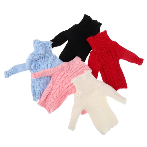 Yardwe 5 Stücke Jungen Und Mädchen Puppe Pullover Set Hässliche Pullover Puppe Kostüme Kleidung Zufällige Farbe Yardwe 5 Stücke Jungen Und Mädchen Puppe Pullover Set Hässliche Pullover Puppe Kostüme Kleidung Zufällige Farbe von Yardwe