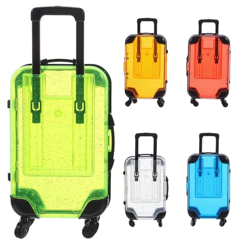 Yardwe 5-teiliger Kleinkindkoffer: 6,6 x 3,3 x 2 Zoll großes Kindergepäckspielzeug – Mini-Reisekoffer mit Rollen und Griff – Geburtstags- und Feiertagsgeschenkbehälter für Kinderpartys Yardwe 5-teiliger Kleinkindkoffer: 6,6 x 3,3 x 2 Zoll großes Kindergepäckspielzeug – Mini-Reisekoffer mit Rollen und Griff – Geburtstags- und Feiertagsgeschenkbehälter für Kinderpartys von Yardwe