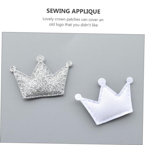 Yardwe 50 Stück DIY Kronen Stoffaufnäher Glitzer Patches zum Aufnähen für Kleidung Haaraccessoires Bastelmaterial in Farben Dekorative Bügelflicken für Textilgestaltung Yardwe 50 Stück DIY Kronen Stoffaufnäher Glitzer Patches zum Aufnähen für Kleidung Haaraccessoires Bastelmaterial in Farben Dekorative Bügelflicken für Textilgestaltung von Yardwe